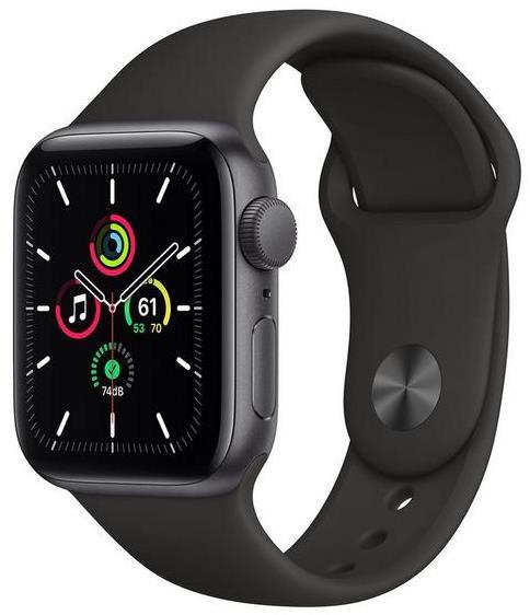 Apple Watch SE GPS - 40mm - Space Gray - Aluminium Case With Black Sport  Band